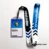Customised ID Card Ribbon Lanyard Color Print with ID Card Badge Holder 2 Part Neck Strap for Exhibition