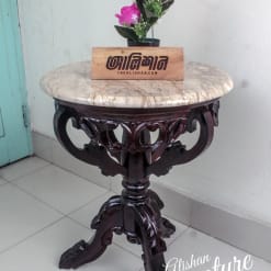 Alishan Wooden Victoria Century Marble Top Table
