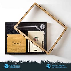 Corporate Gift Package with Wooden Box for Employee or Client