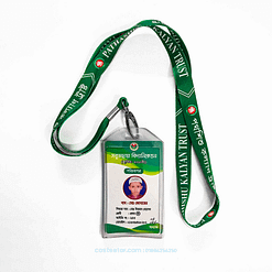 Complete School Student Identity Set – ID Card, Lanyard with Print, and ID Card Plastic Cover