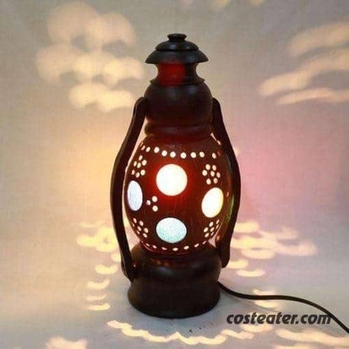 Wooden Hariken Shape Lamp