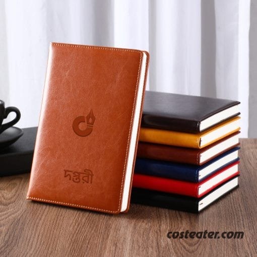 Custom Design Print A5 PU Leather Diary Notebook Printing
