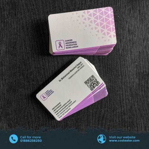 Standard Business Card Both Side Print with Die Cut