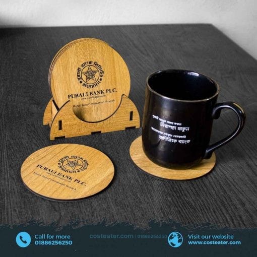 Costeater Wooden Glass Coaster Set