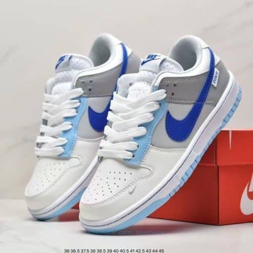 Hot-selling Authentic Dunk Low GS ‘Just Stitch It – Hyper Royal’ Sea Salt Blue Low-Top Skateboard Shoes Men Women Same Style Couple Casual Shoes Unisex Casual Lace-Up Casual Sports Shoes Low Breathable Sneakers